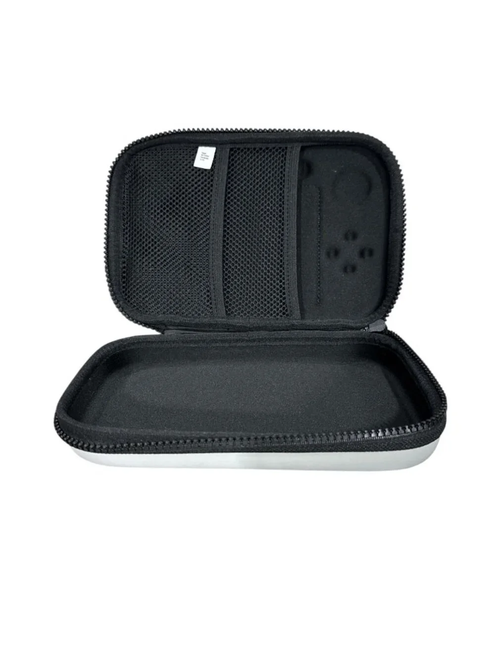 Video Game Controller Shape Pencil Case Zip Up Gray